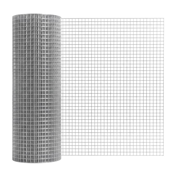 SEBOSS Hardware Cloth, 1/2 in Openings, 72 in x 100 ft, 19 Gauge Hot-Dipped Galvanized Wire Mesh for Chicken Coop and Garden Fence