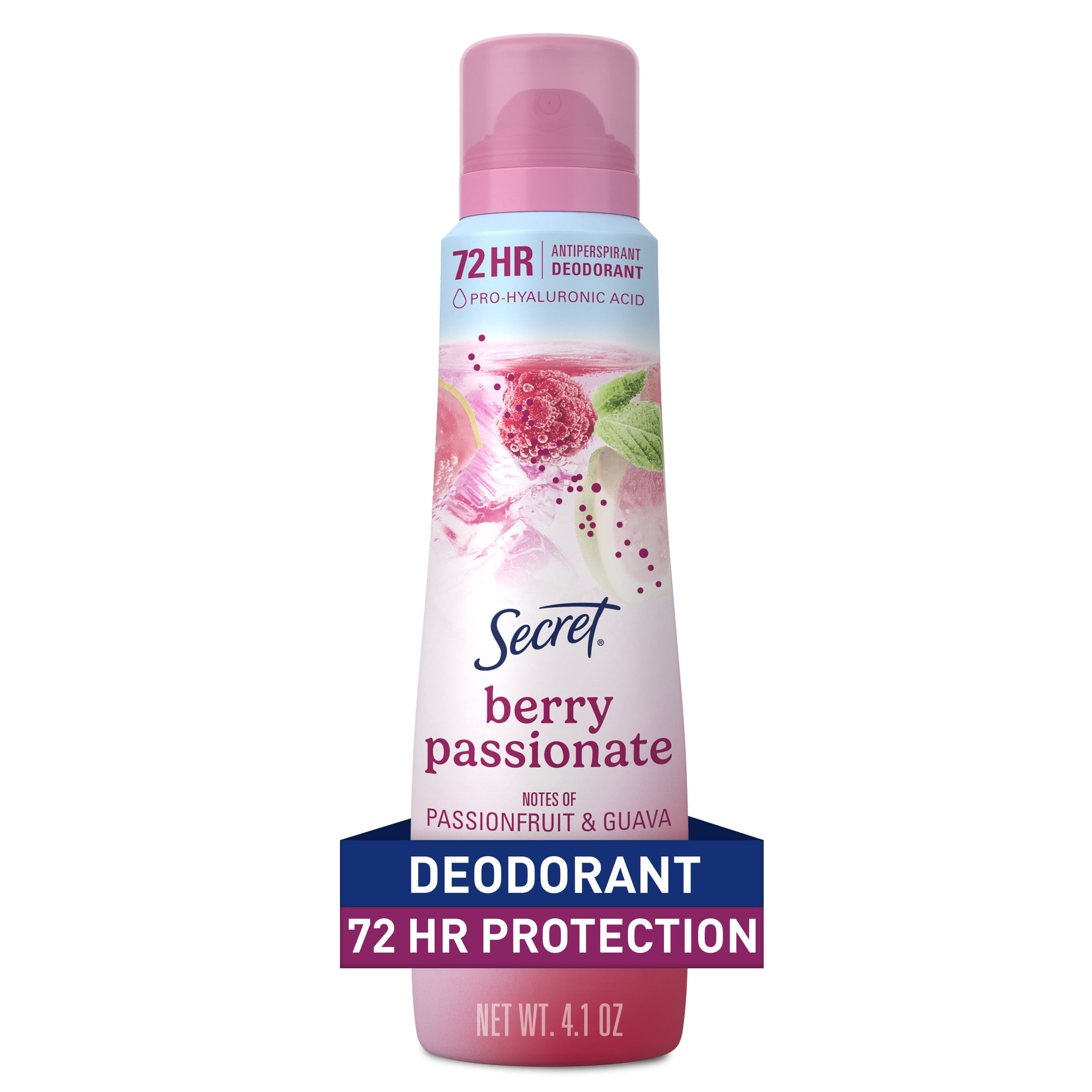 Secret Dry Spray Antiperspirant Deodorant for Women, Berry