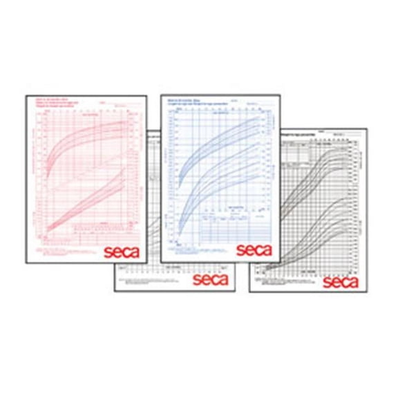 Seca Growth Chart - Two to Twenty years, Boys - Model 406B, Pkg of 100