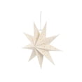 thumbnail image 1 of Secfreeship 9-Point Paper Star Lantern with Cutout Star Pattern, White Hanging Decorative Light Shade for Christmas and Holiday Home Decor, 1 of 5