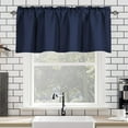 thumbnail image 1 of Secfreeship Blackout Window Valance, 57.1"x17.7" Polyester Rod Pocket For Kitchen Living Room, 1 of 7