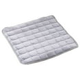 thumbnail image 1 of Secfreeship Flannel Square Chair Pad with Ties, Soft Fleece Seat Cushion for Dining Chair, Winter Warm Stay-Put Pads for Home Kitchen Office, 17.7 Inch, 1 of 5