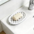 thumbnail image 1 of Secfreeship White Silicone Soap Dish, Efficient Drainage Soap Caddy, Non Slip Durable Easy Clean Soap Tray for Bathroom Shower Kitchen Washbasin, 1 of 6