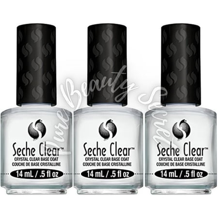 Seche Clear Base Coat 0.5 fl oz x 3