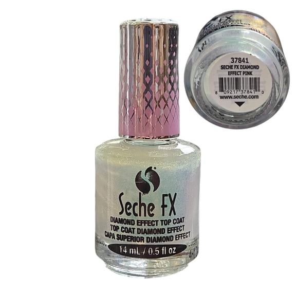 Seche FX Diamond Effect Top Coat Pink 0.5 oz