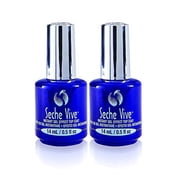 Seche Vive Gel Effect Top Coat Nail Polish for Manicure and Pedicure, 0.5oz Boxed, 2 pack