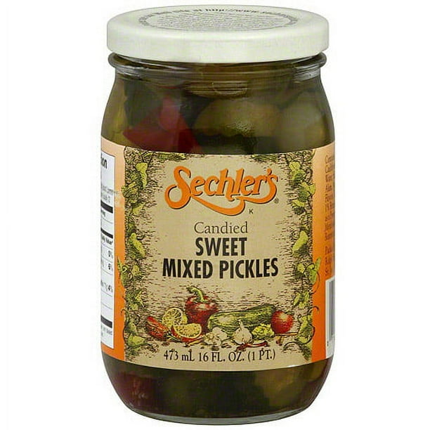 Sechler S Candied Sweet Mixed Pickles 16 Oz Pack Of 6 Walmart Sechler S Candied Sweet Mixed Pickles 16 Oz Pack Of 6 Walmart