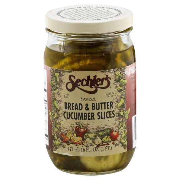 Sechlers - Bread and Butter Pickle Slices - 16 Oz Case of 6