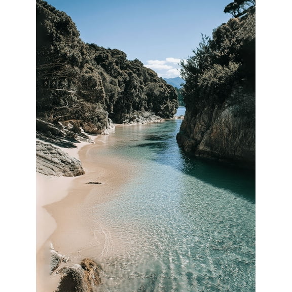 Secluded Beach Cove Canvas Print/Wall Art Suitable for Living RoomBathroomand Hotel Decoration.