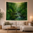 thumbnail image 1 of Secluded Tropical Rainforest with Around Winding River Clear, Mystical Fantasy for Space Lovers, Galaxy Room Decor, Mother'S Day Gift, Tapestry Wall Hanging for Bedroom and Dorm, 1 of 7