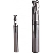 Seco 12mm Diam 3 Flute Single End Solid Carbide 1mm Corner Radius End Mill MEGA, 80mm OAL, 15mm LOC, 12mm Shank Diam, 40  Helix, RH Cut, RH Flute, Centercutting, 30mm Extended Reach