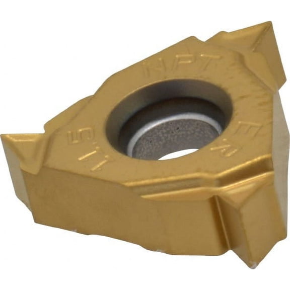 Seco 16ER External Right Hand 11.5 NPT Laydown Threading Insert Grade CP500, TiAlN/TiN Coated Carbide
