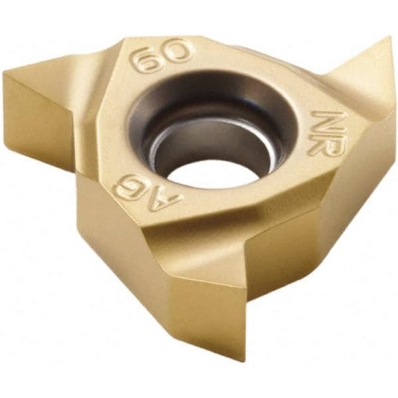 Seco 16NR Internal Right Hand 48-8 Partial Profile 60 Laydown Threading Insert Grade CP500, TiAlN/TiN Coated Carbide, 9.53mm Inscribed Circle