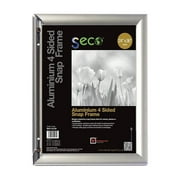 Seco Front Load Easy Open Snap Poster Frame 24 x 36 Silver Anodised Aluminium (SN2436-SV)