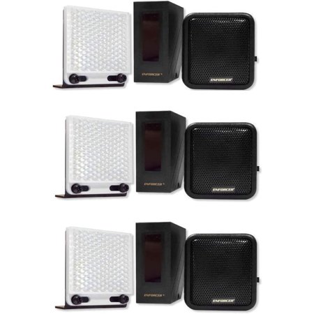 Seco-Larm E-931CS22RRCQ Enforcer NIR Retro-Reflective Entry Alert System, Up to 22 ft of Sensing Range, Speaker Volume Adjustment, Adjustable Sounding Time, 9VDC Adapter Included, Pack of 3