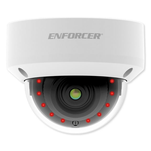 Seco-Larm EV-N2506-2W4WMQ ENFORCER 5MP IP Mini Vandal Dome Camera, 2.8mm Fixed Lens, White