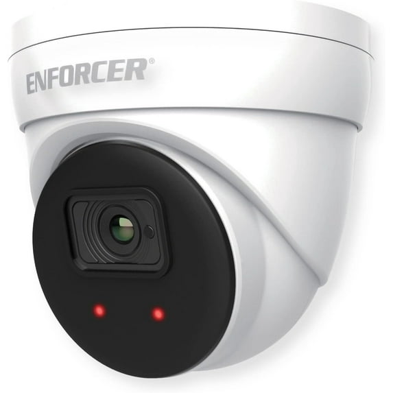 Seco-Larm EV-N2506-2W4WQ Enforcer 5MP IP Turret Camera, White; 1/2.7" CMOS Sensor; 2880 x 1620 Max Resolutions; 2.8mm Lens; Digital Noise Reduction; Smart IR, Range up to 98 feet; PoE