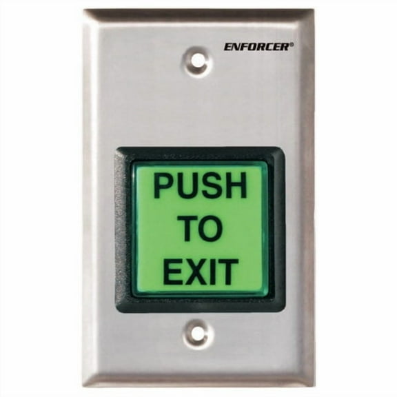 Seco-Larm Enforcer Push-to-Exit Plate, Illuminated (SD-7202GC-PEQ)