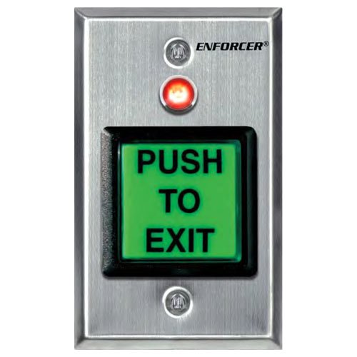 Seco-Larm Enforcer Push-to-Exit Plate, Illuminated with Timer (SD-7623-GSTQ)