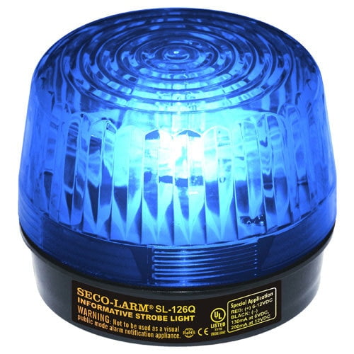 Seco-Larm Enforcer Xenon Strobe Light, 24VDC, Blue Lens (SL-126-A24Q/B)