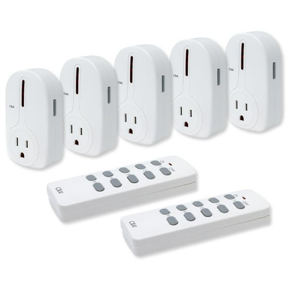 Seco-Larm LS-525A-14Q Enforcer CBA Wireless Outlet Controller Kit, 5 Outlets