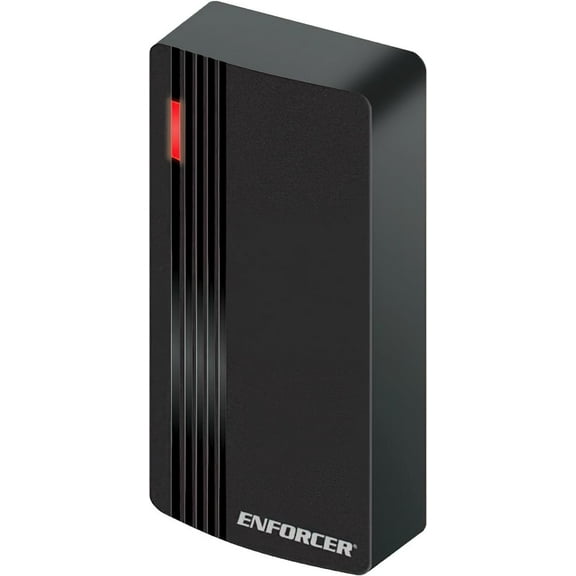 Seco-Larm PR-2121-PQ Mini Wiegand Proximity Reader; 9-24 VDC Operation; Built-in Buzzer for External Alarm Input; Multicolor Status LED; 10 User Proximity Cards Included; IP66 Weatherproof