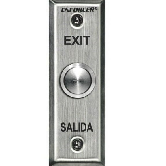 "Seco-Larm SD-7104SGEX1Q Vandal-Resistant Rte Wall Plate, Slimline Stainless-steel"