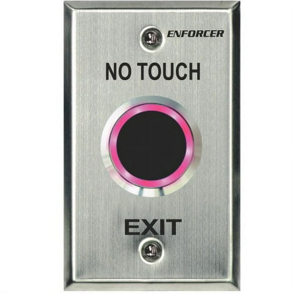 "Seco-Larm SD-9263-KSQ ""No Touch"" RTE Plate with Adjustable Delay Timer, for Outdoor Use - Single Gang"