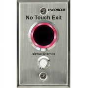 Seco-Larm SD-9263-KSVQ No Touch RTE Plate with Adjustable Delay Timer and Override Button, Outdoor Use, Single-gang