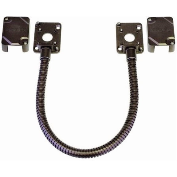 Seco-Larm SD-969-M15Q/B Armored Electric Door Cord/Removable Covers, Bronze, Designed to Carry Wiring to Conduct Power to Electric Locks or Access Systems, Surface-mounted