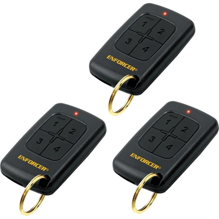 Seco-Larm SK-919T4-GNQ Pack of 3 Enforcer Pendant RF Transmitters; 4-Buttons, 15-Channels; Over 68 Billion Possible Codes; Operates up to 500ft; Anti-scan Protection; IP66 Weatherproof