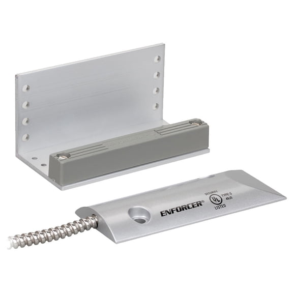 Seco-Larm SM-226L-3Q Overhead Door Magnetic Contact, 2.75-inch Gap, Open/Closed Loop Circuits (3 Wires), 24" Armored Wire Leads, Weatherproof