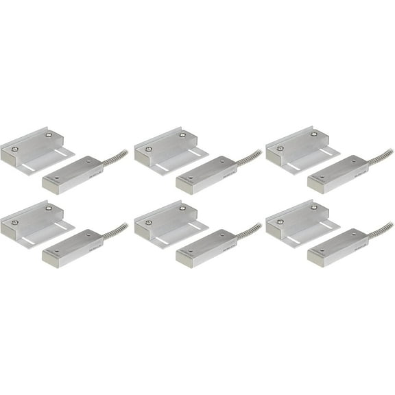 Seco-Larm SM-4601-L3Q Pack of 6 Industrial Wide-Gap Magnetic Contact Switches, 3" Operation Gap NO/NC, Open/Closed Loop (3 Wires)