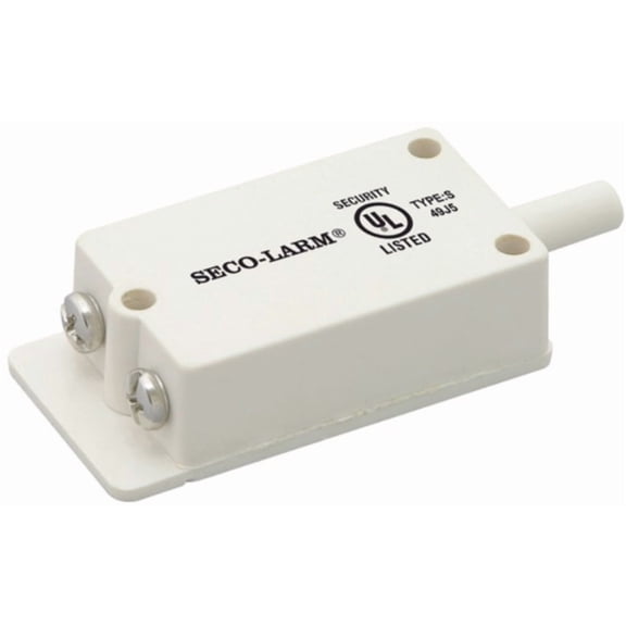 Seco-Larm SS-073Q Tamper Switch For Normally Open Tamper Circuits, For Drawers and Alarm Boxes, Silver-plated Contacts Ensure Reliable Long-term Operation, High-impact White Plastic Case
