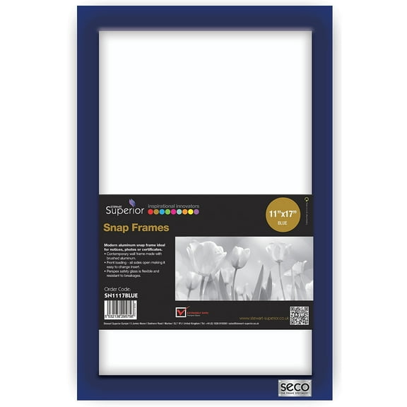 Seco Snap Frame 11" x 17" Blue (SN1117)