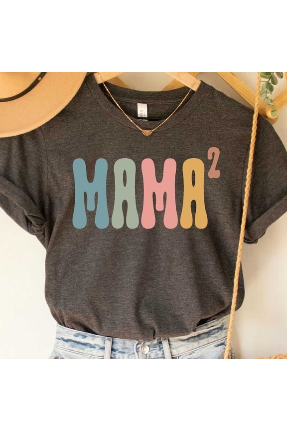 Second Baby Announcement Shirt Mama Of 2 Shirt Mom Life Shirt Mothers Day Gift Trendy Mom T-Shirts Unisex S-5XL Hot Trending Shirt, Vintage Birthday Gift