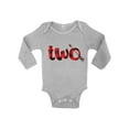 thumbnail image 1 of Second Birthday Party Red Two 2 Years Old Girl Boy Baby Bodysuits Long Sleeve Red Two Outfits My Second Birthday Gifts Baby Gifts Second Birthday Gifts for Birthday Boy Birthday Girl, 1 of 4