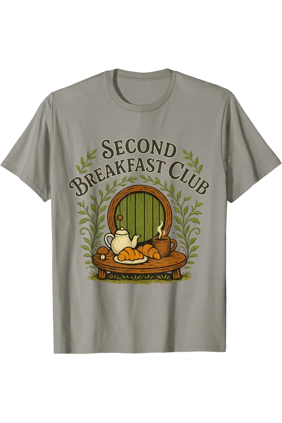 Second Breakfast Club Retro Cottagecore Brunch Bakery Lovers T-Shirt