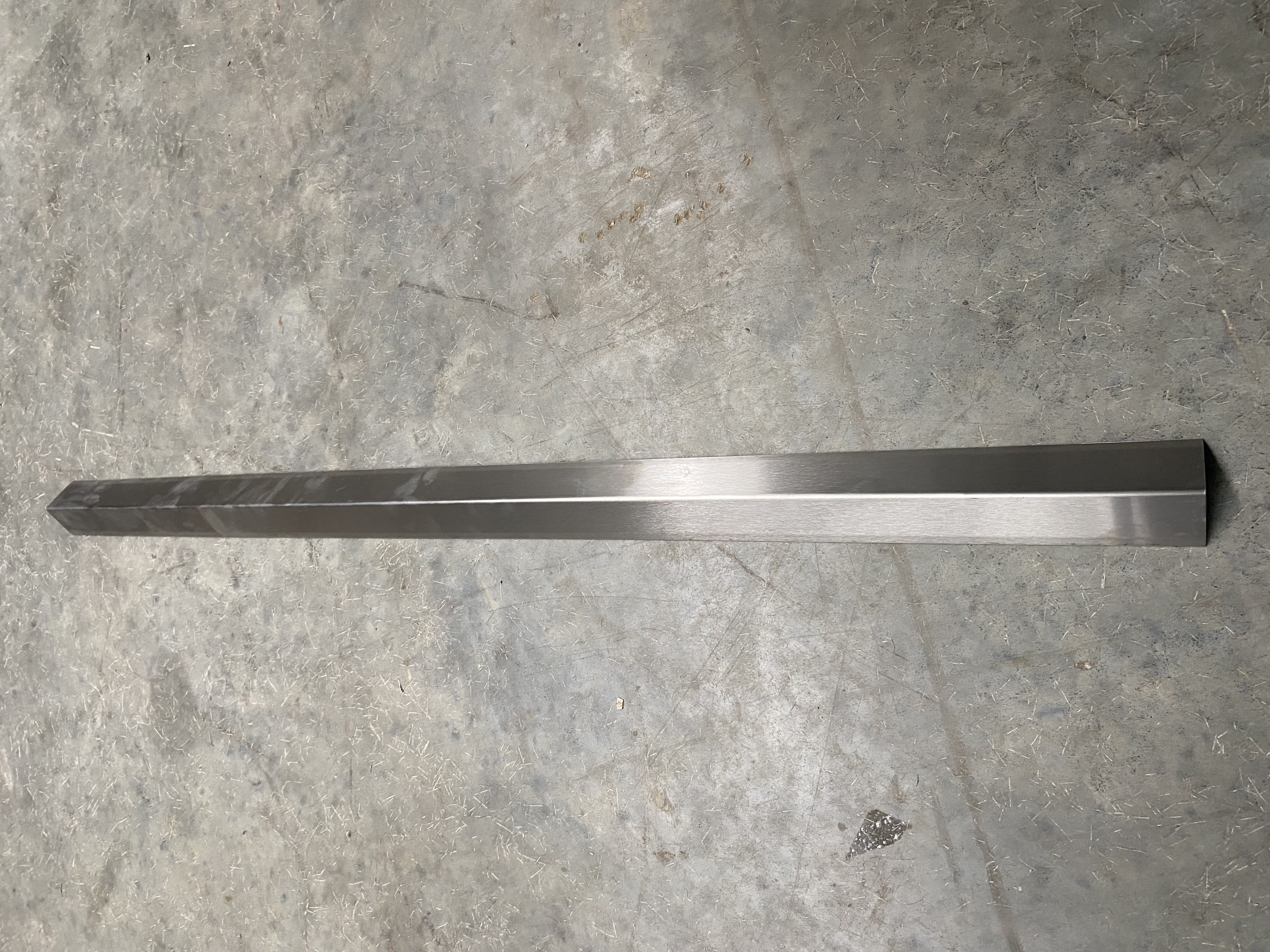 Second Choice- 20 Gauge 304 Stainless Steel Corner Guard Angle 2" x 2" x 48"-16600124