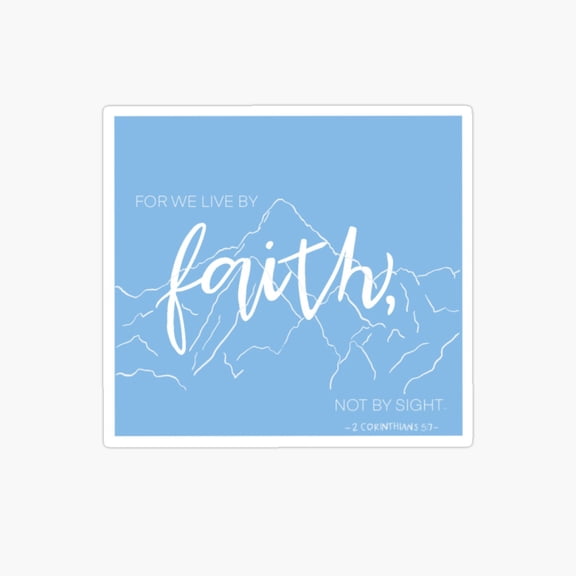 Second Corinthians Five Seven Sticker