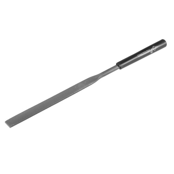 Second Cut Steel Flat Needle File with Plastic Handle, 5mm x 180mm