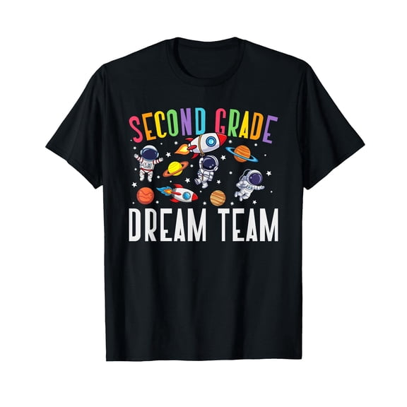 Second Grade Dream Team Astronaut 2nd Grade Back To School T-Shirt