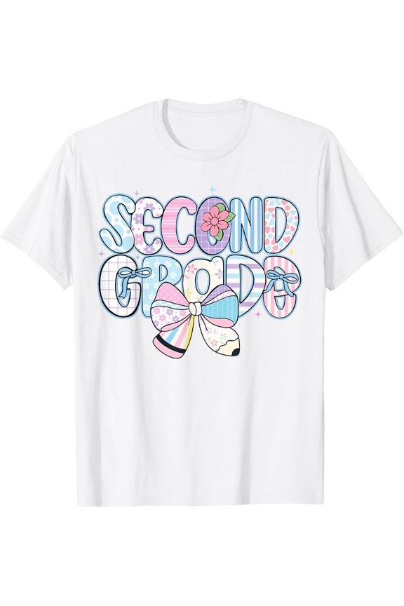 Second Grade Dude Back to School 2nd Grade Teacher Girl Kid T-Shirt