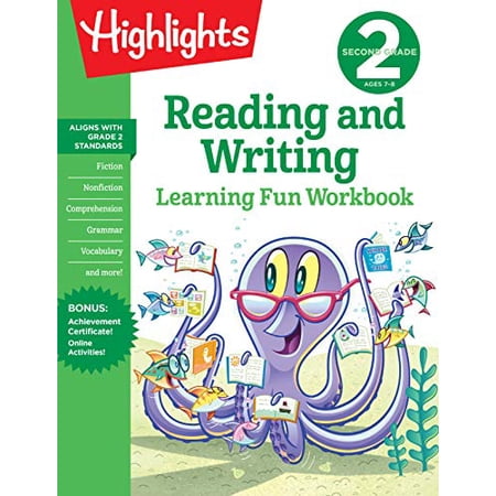 Pre-Owned Second Grade Reading and Writing (Highlights Learning Fun Workbooks) 9781684379286 1684379288 Paperback