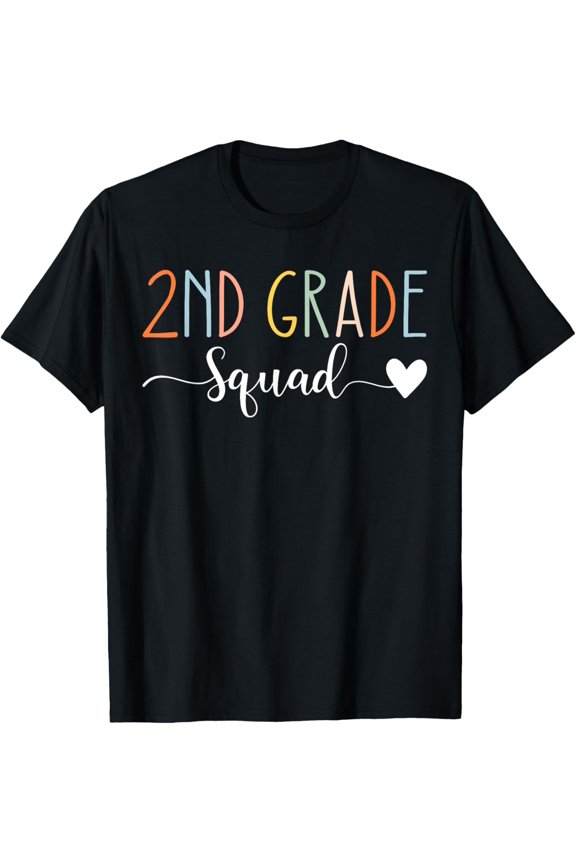 Second Grade Squad Teachers Kids 2nd Grade Back to School T-Shirt
