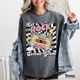 thumbnail image 1 of Second Grade Teacher Shirt, 2nd Grade T-Shirt, Checker Retro Tee, Back To School, Cassette Tape, Let's Rock, Teacher Gift, 1 of 3