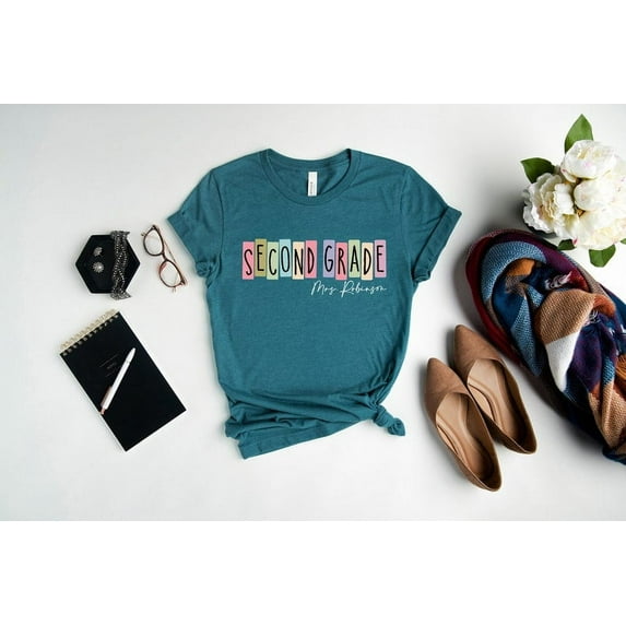 Second Grade Teacher T-shirt, 2nd Grade Teacher T-shirt, Second Grade Teacher, 2nd Grade Teacher T-shirt, Back to School T-shirt.