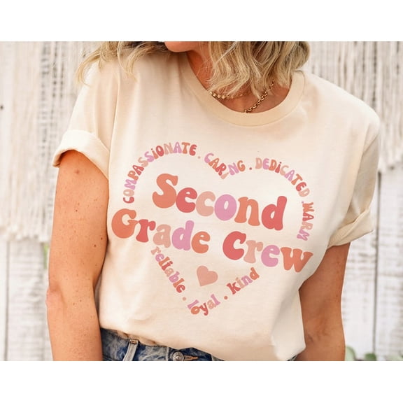 Second Grade Teacher Valentine Shirt, Cute 2nd Grade Teacher Positive Message Tshirt, Elementary Back To School Teacher Appreciation Gift