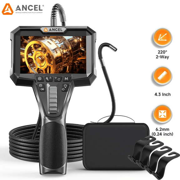 [Second Hand] ANCEL AN301 Endoscope Camera Inspection Tool+4 PCS Car-Se-at Hooks