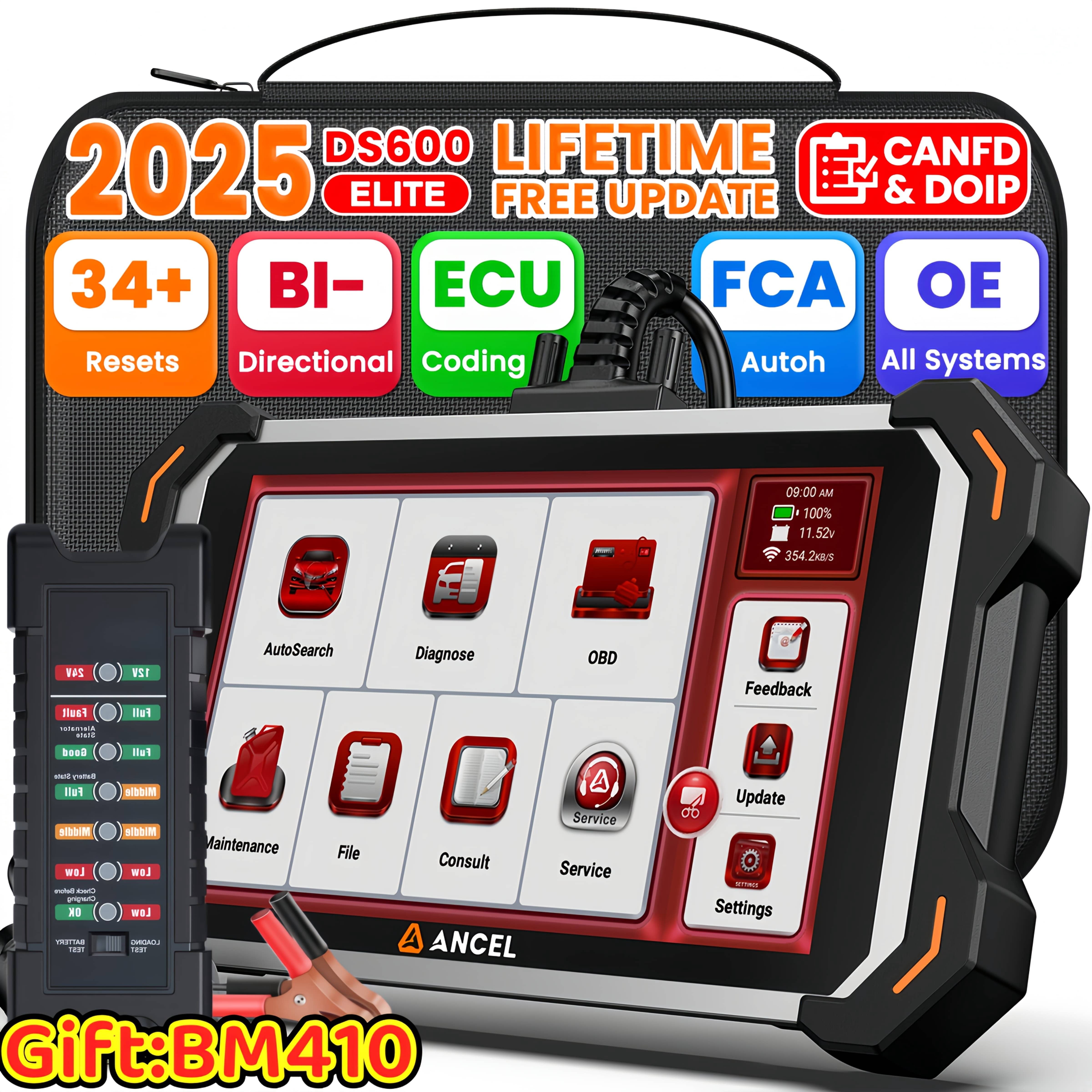 [Second Hand] ANCEL All System OBD2 Car Scanner+Gift:BM410 - Walmart.com